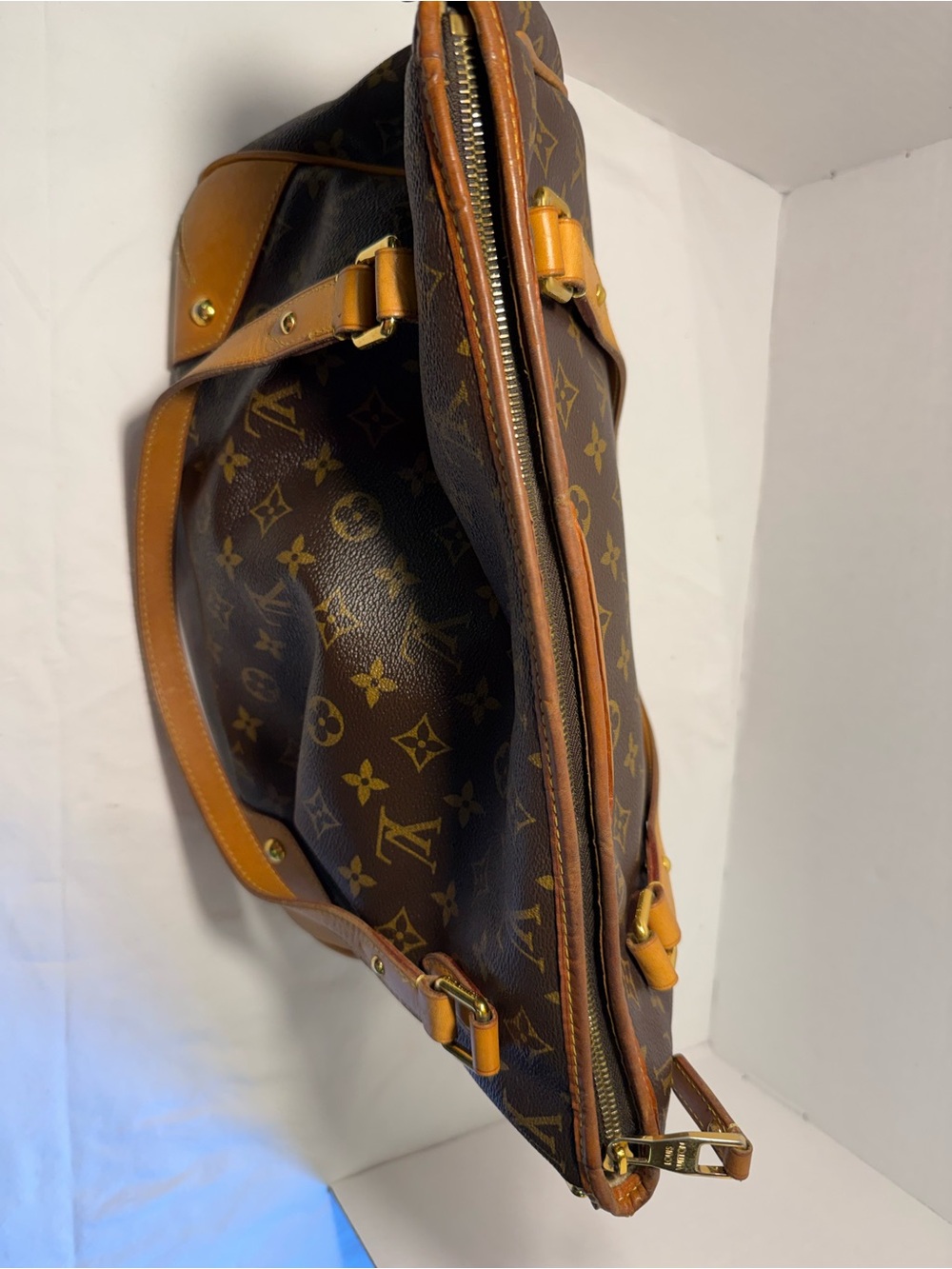 Vintage Louis Vuitton Estrela Monogram Canvas Tote in Brown with Tan Vachetta - Picture 7 of 14